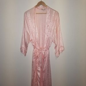 Vintage Christian Dior Pink Floral Night Robe